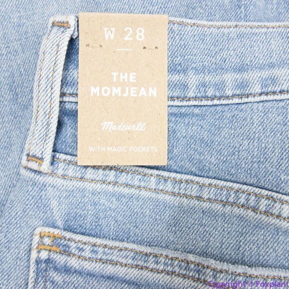 NEW Madewell The Momjean in Austrey‎ Wash: Ripped Edition, 28 - Picture 11 of 14